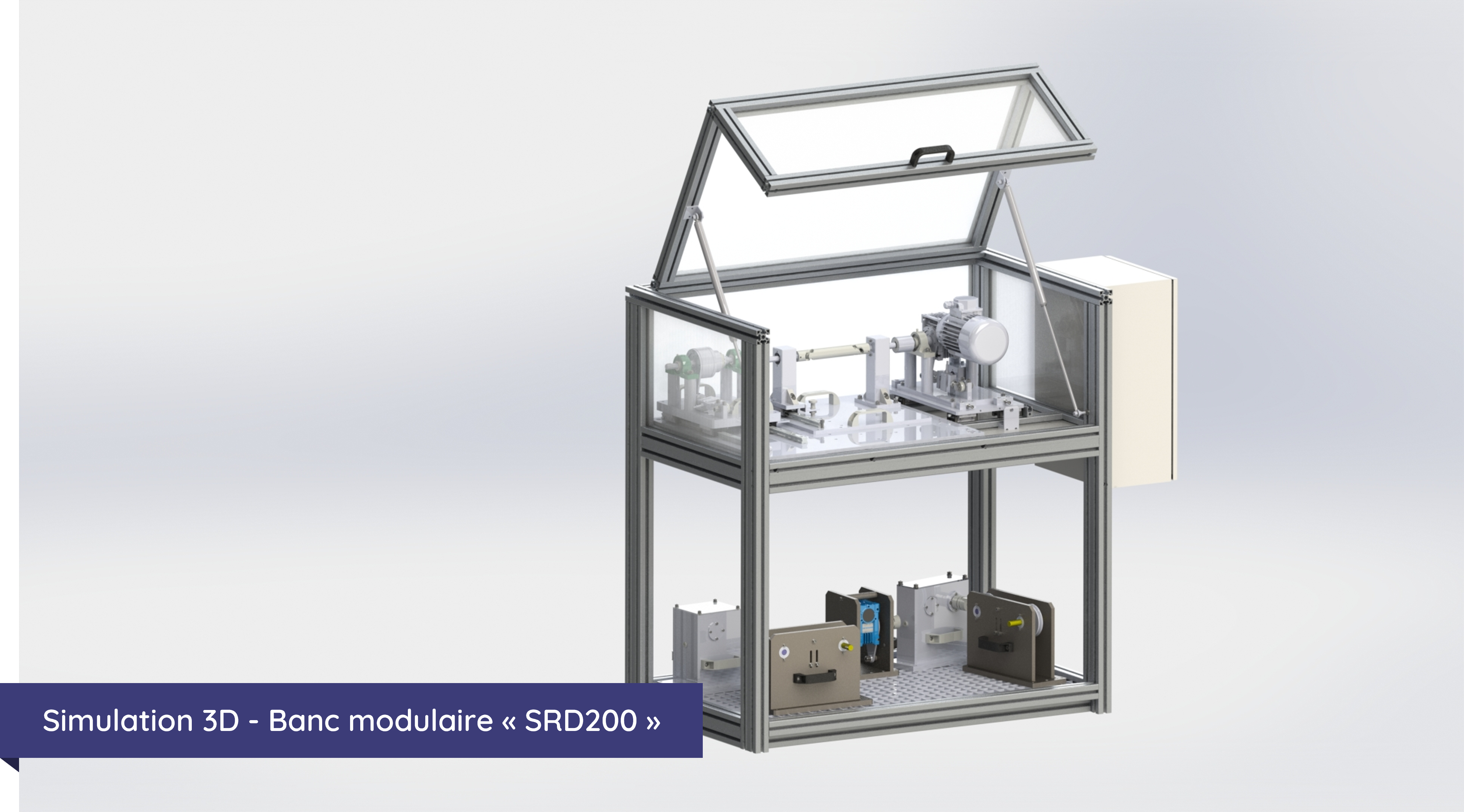 Simulation 3D banc modulaire SRD200
