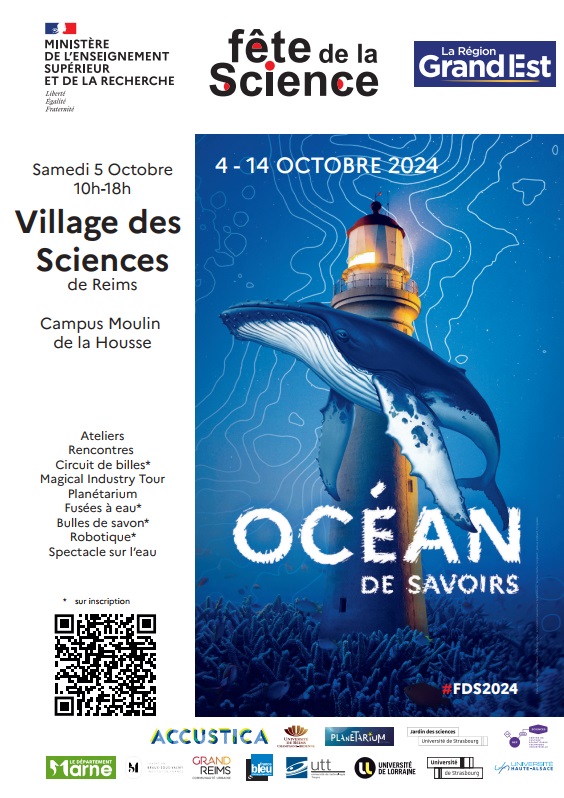 Fête de la science les 4 et 5 octobre au campus moulin de la housse à Reims