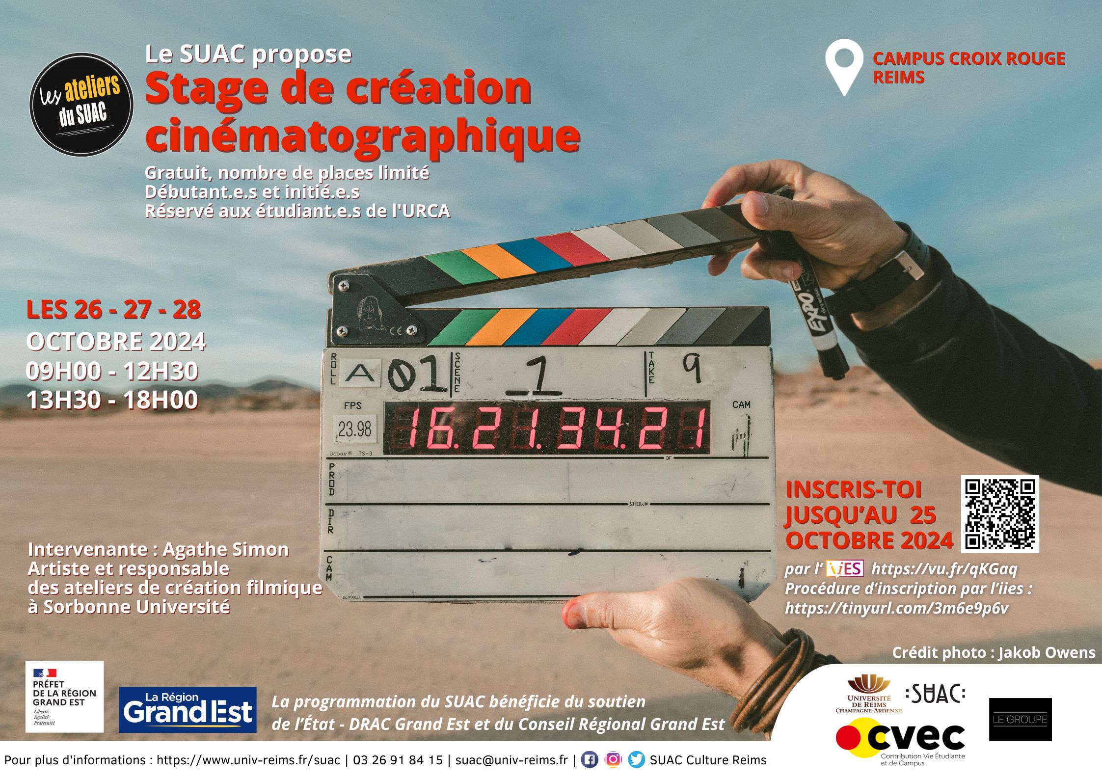 Stage de création cinématographique