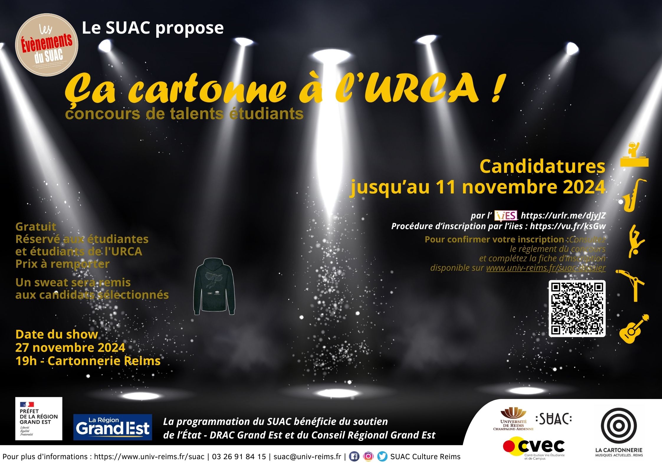 Candidatez au concours Ça cartonnne à l'URCA !