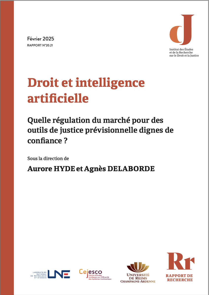 Publication du rapport portant sur la régulation des outils de justice prévisionnelle