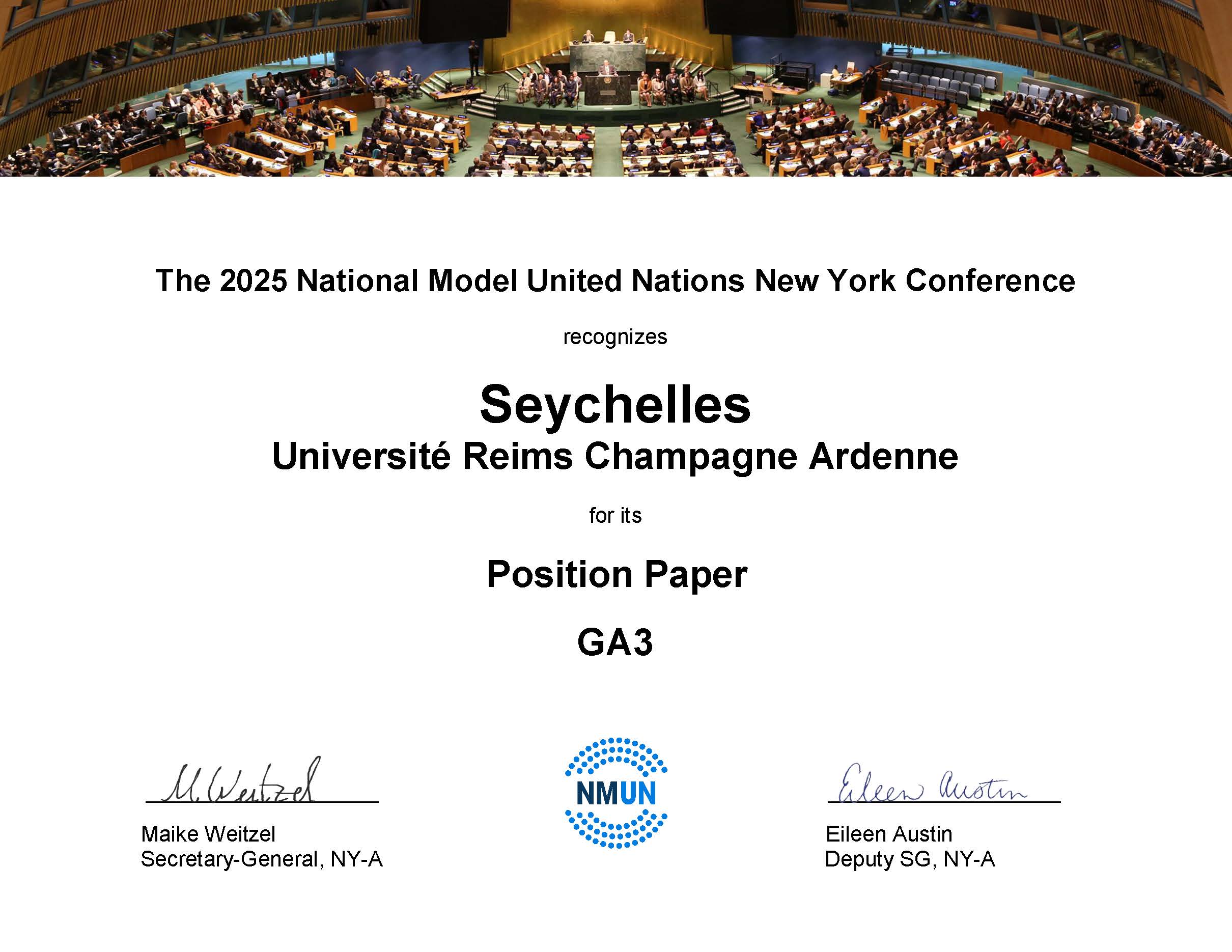 AURNMUN au National Model United Nations à New York