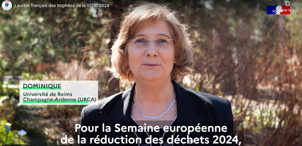 L'URCA récompensée pour son engagement dans la réduction des déchets !