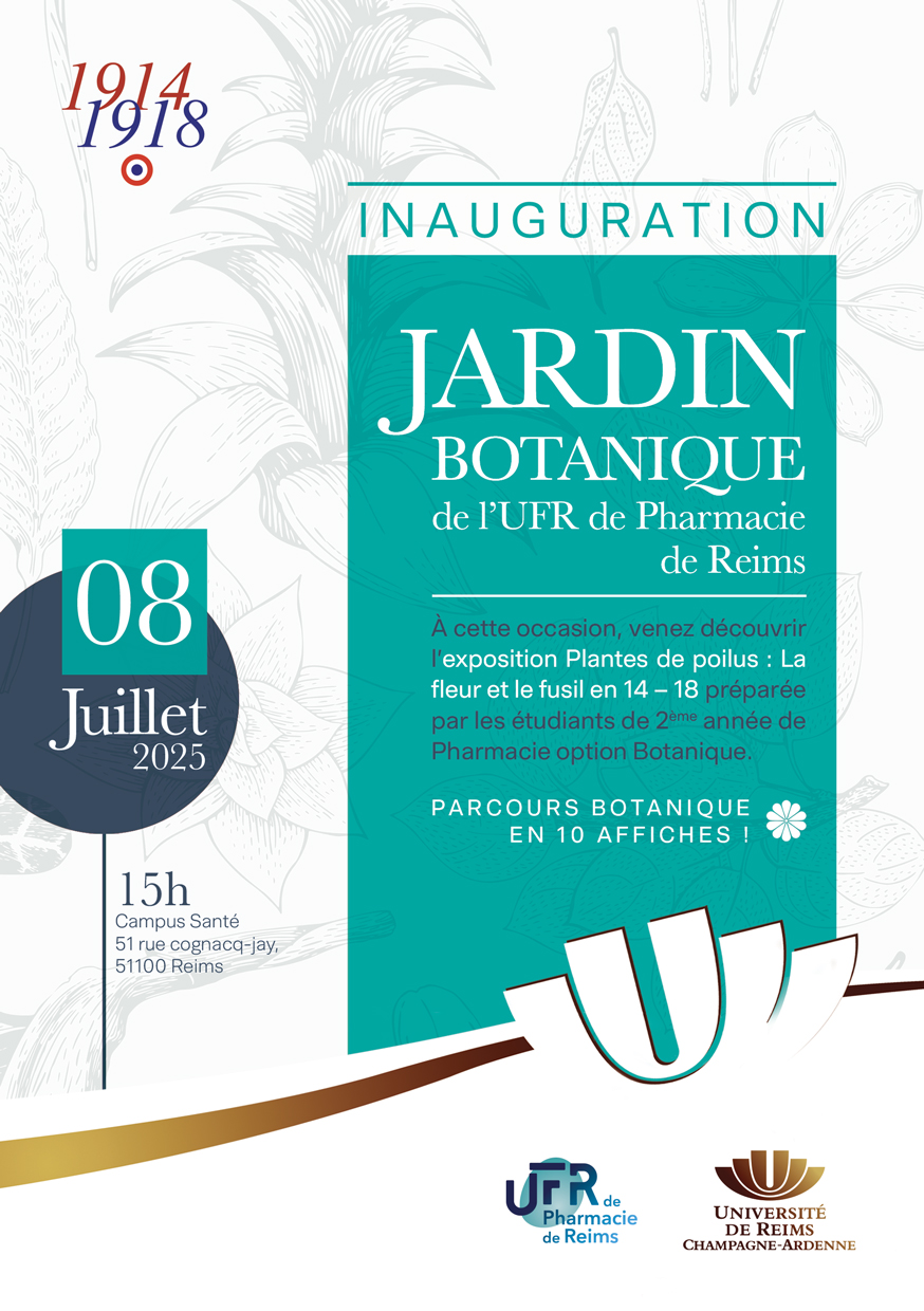 Inauguration d’un jardin botanique à l’UFR de Pharmacie de l’université de Reims Champagne-Ardenne