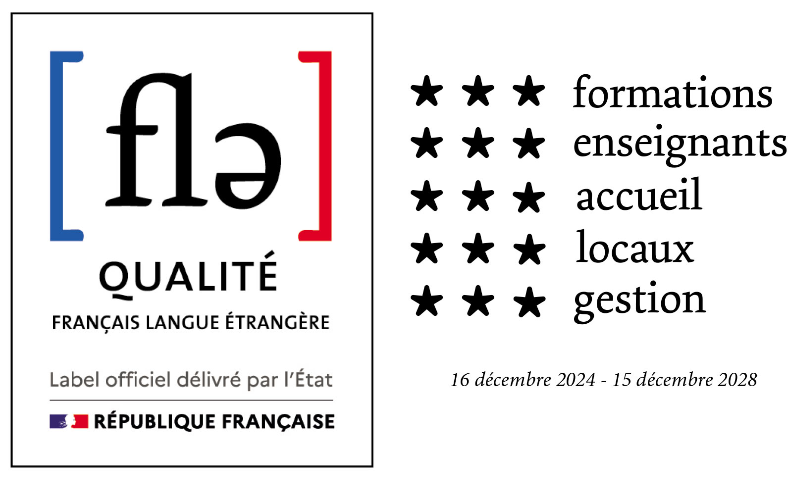 Le CIEF labellisé Qualité FLE !
