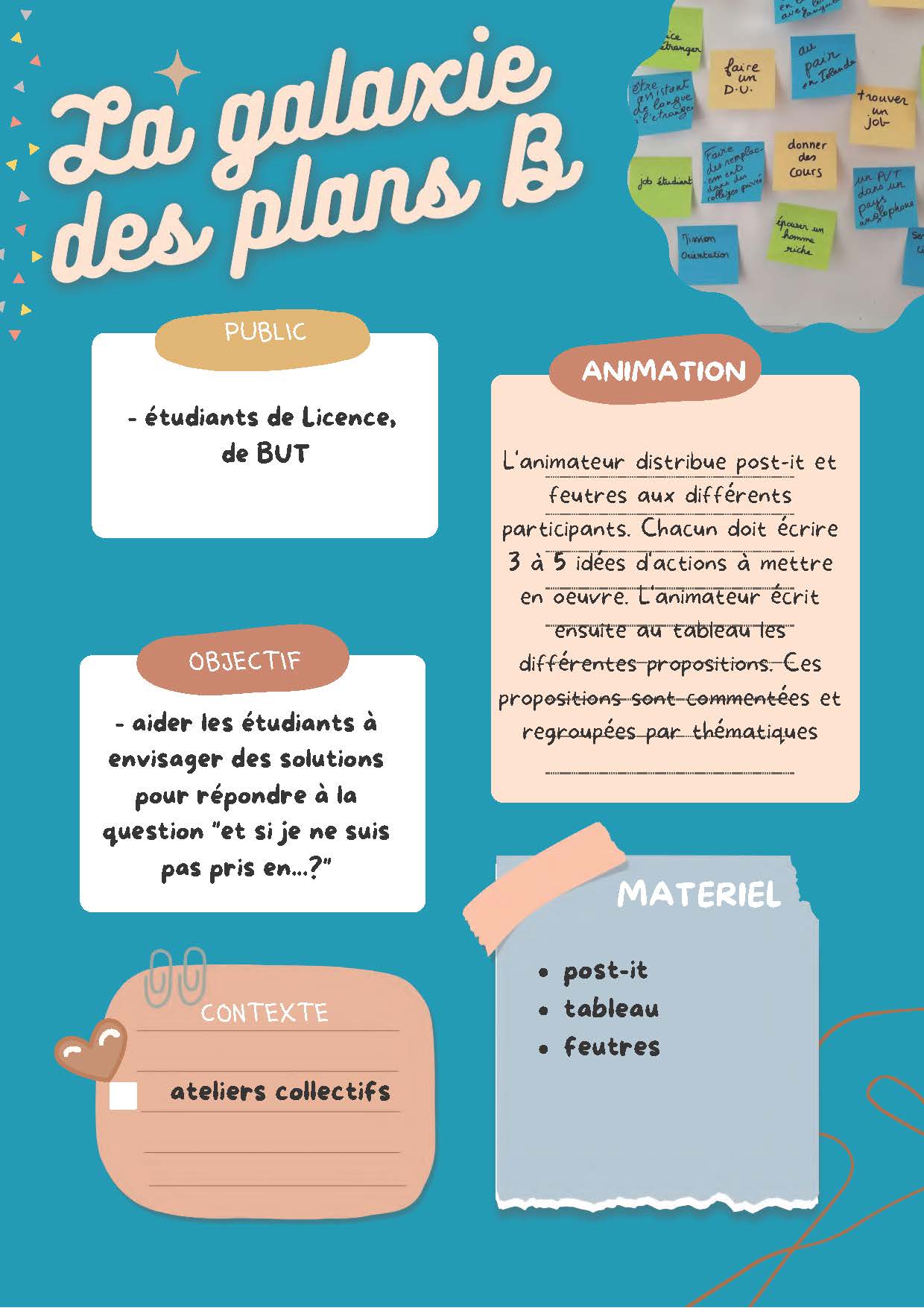 La galaxie des plans B
