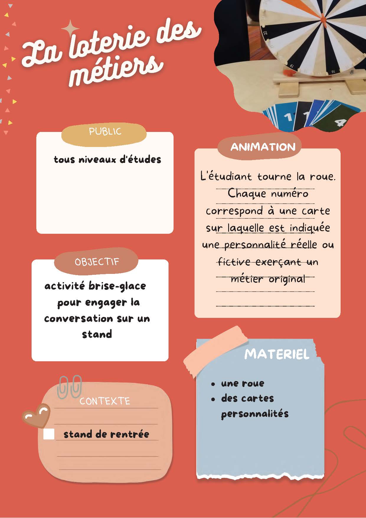 La loterie des métiers