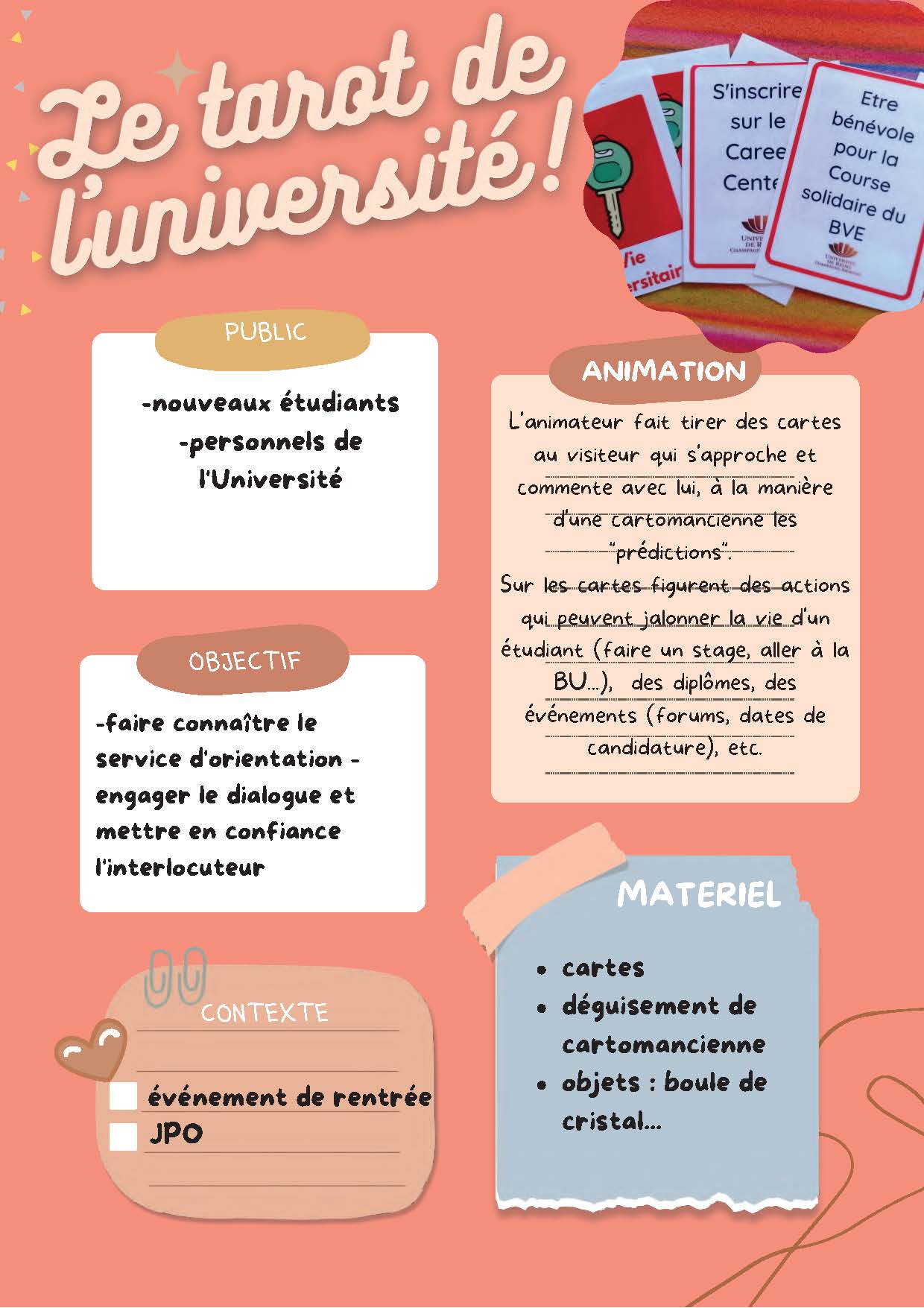 Le tarot de l'université