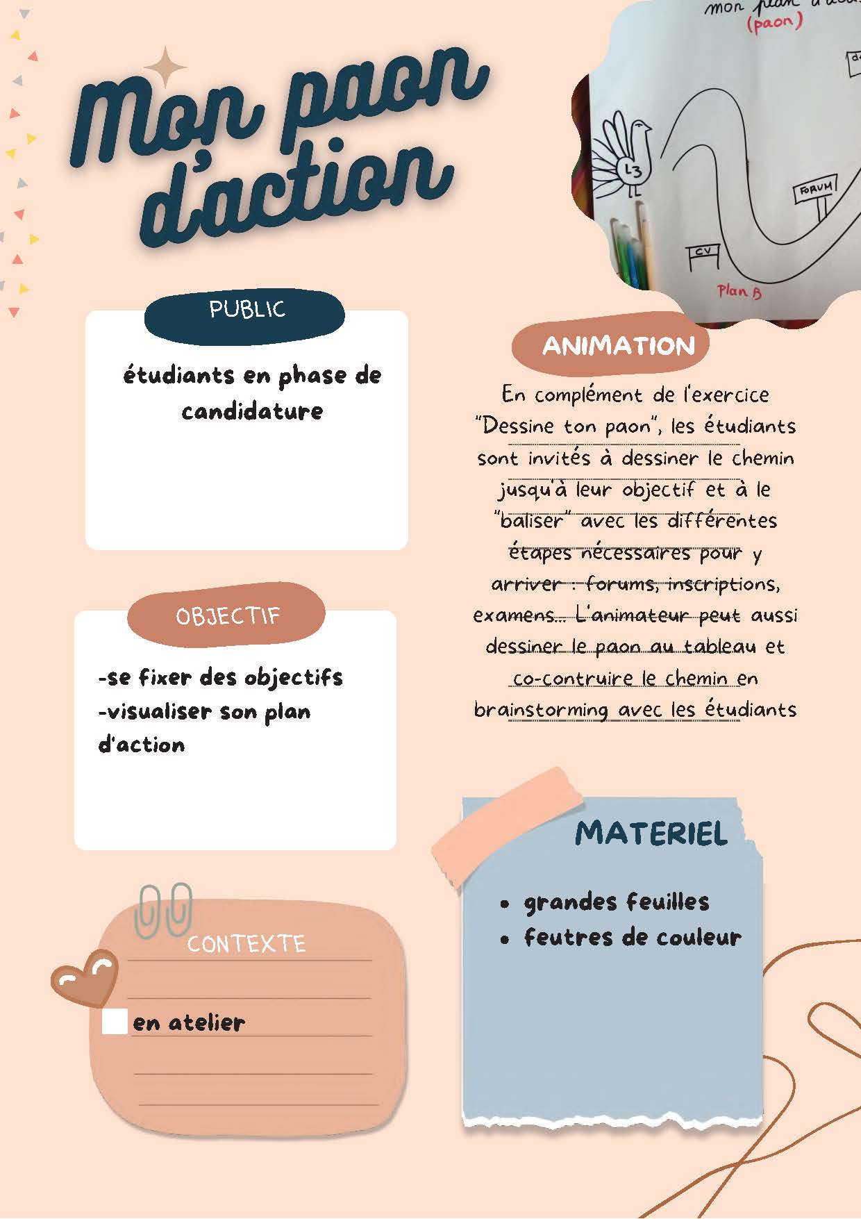 Mon paon d'action