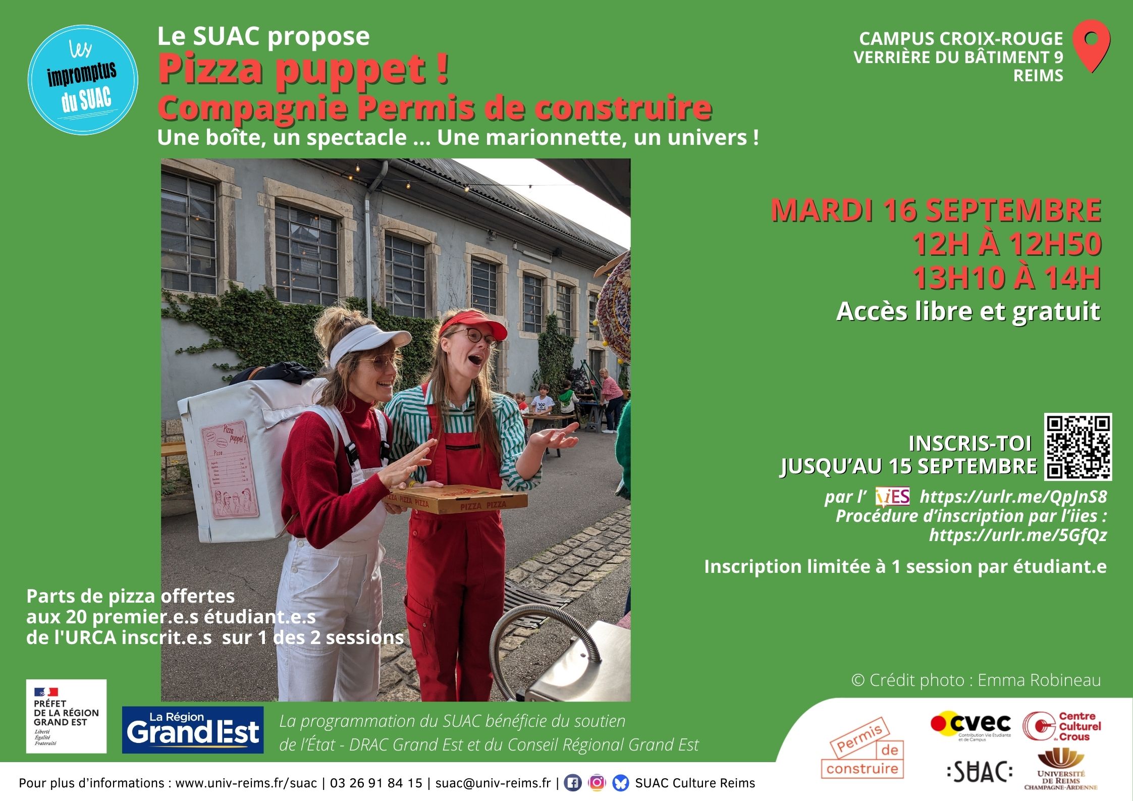 Pizza puppet ! / Théâtre - Les Impromptus du SUAC