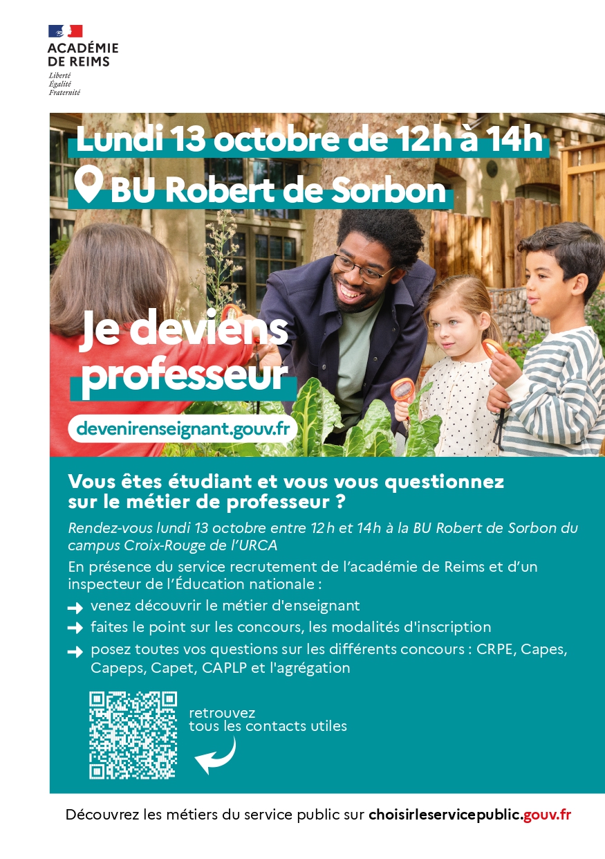 Présentation des concours enseignants par l'Académie de Reims