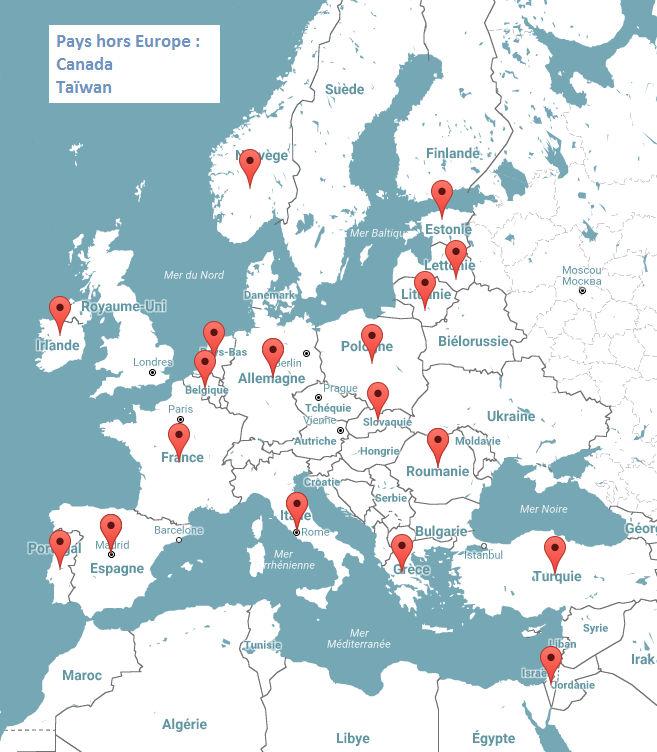 Carte participants Euronanomed