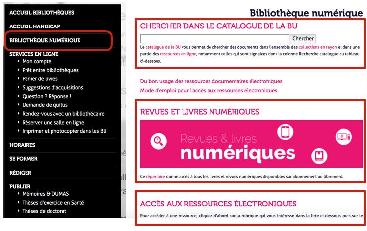 catalogue et ressources électroniques catalogue et ressources électroniques