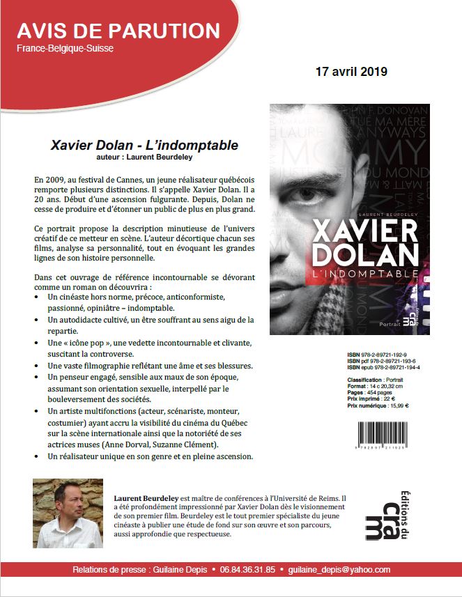 Avis de parution Avis de parution