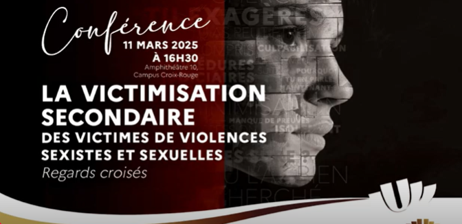 Replay conférence URCA: la victimisation secondaire des victimes de violences sexistes et sexuelles