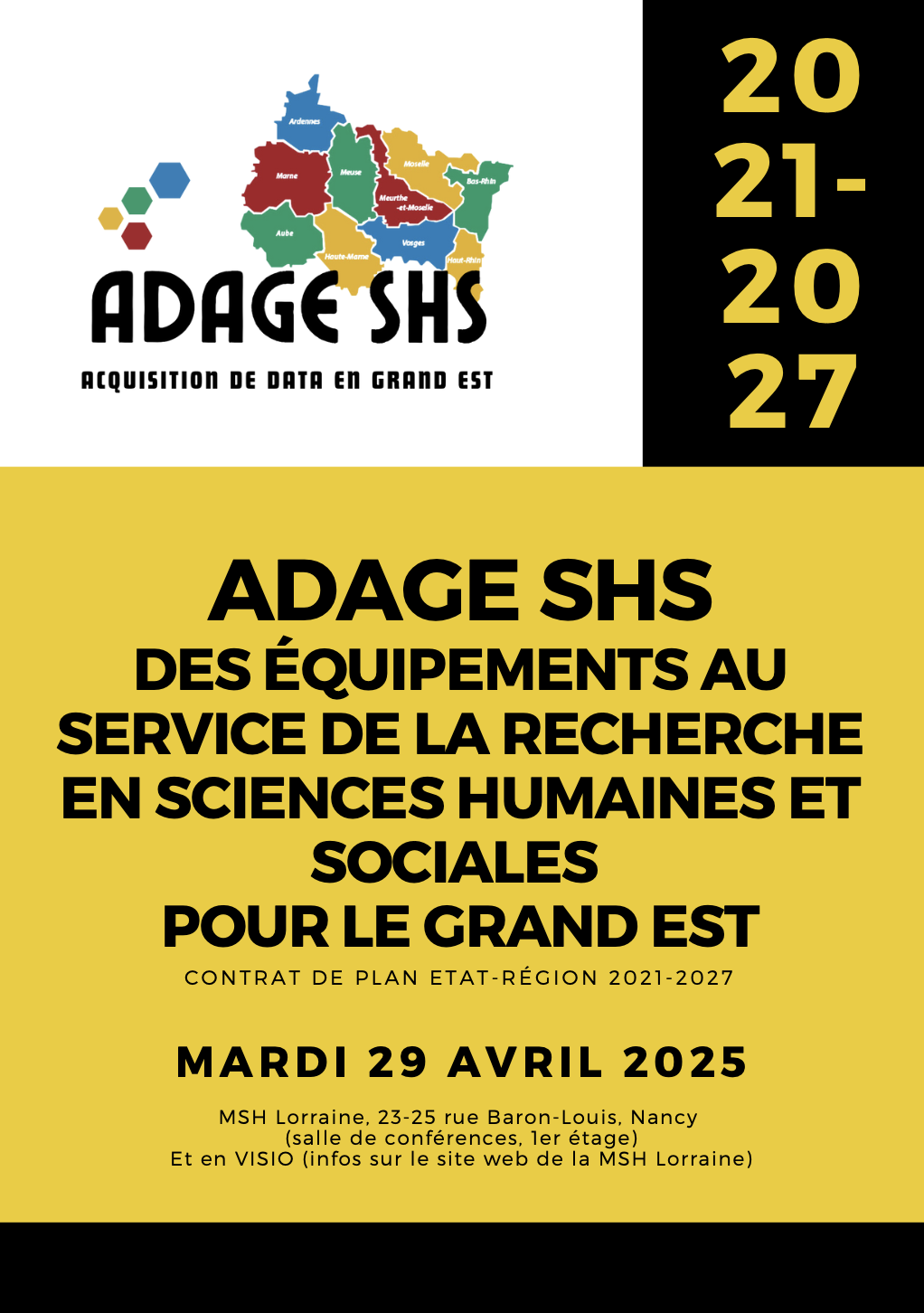 Intervention de Stéphanie Cailliès et Stéphanie Prévost (URCA) à la journée ADAGE SHS