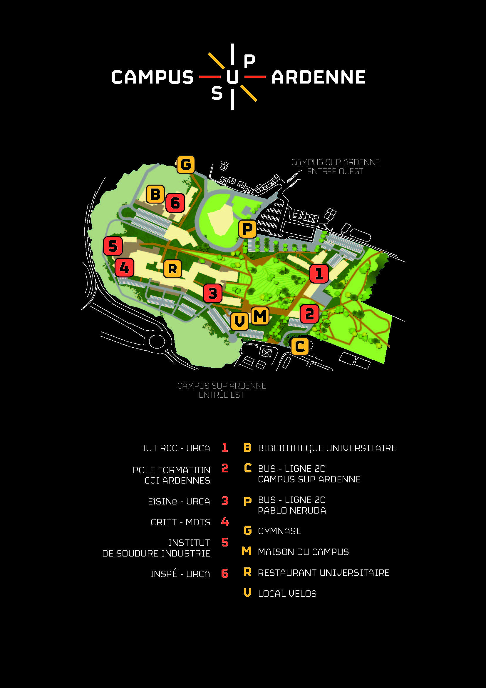 plan du campus