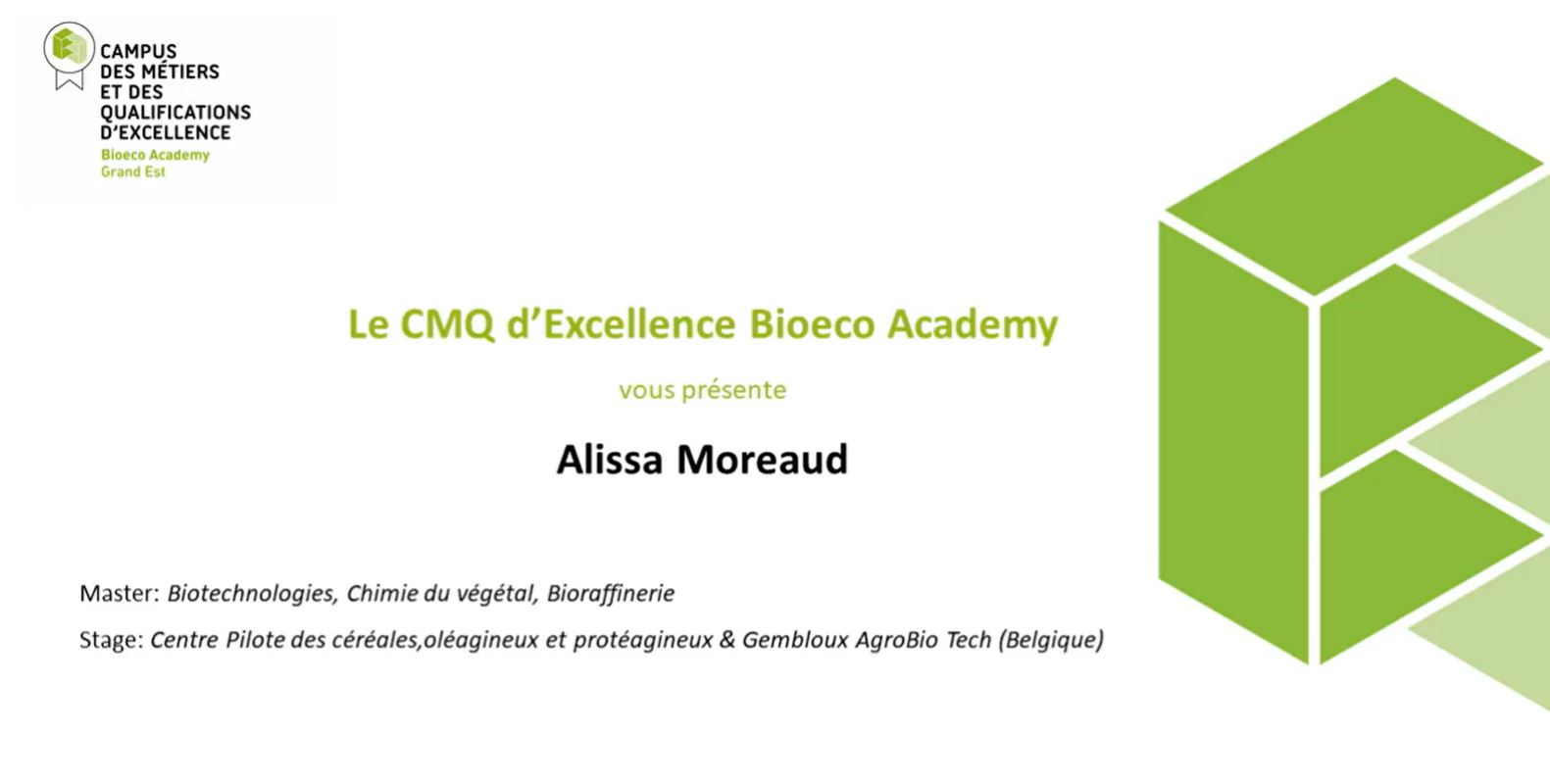 Prix de stage Alissa Moreaud