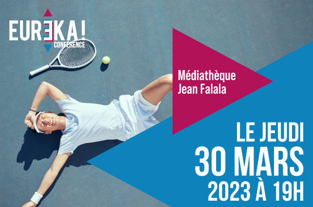 Tennismann étant au sol