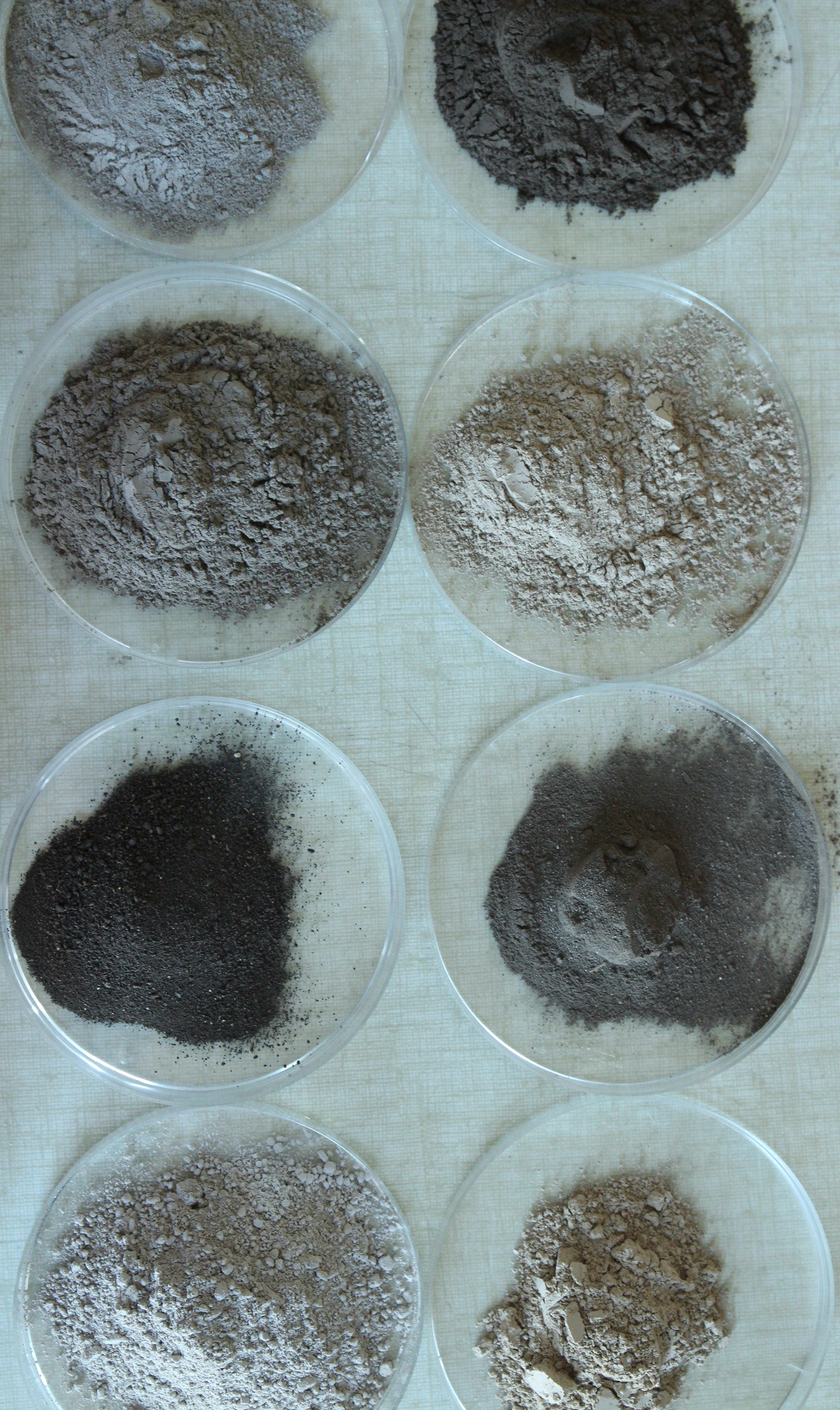 Echantillons de sols