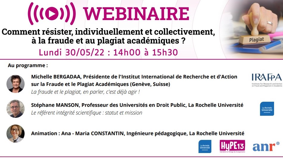 Webinaire fraude et plagiat