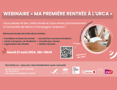 Webinaire "Ma première rentrée"