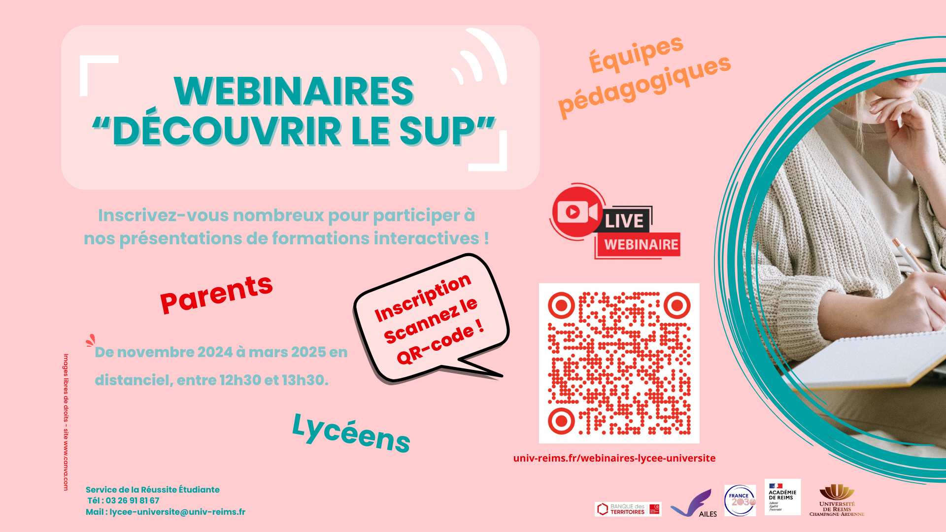 Webinaires "Découvrir le sup"