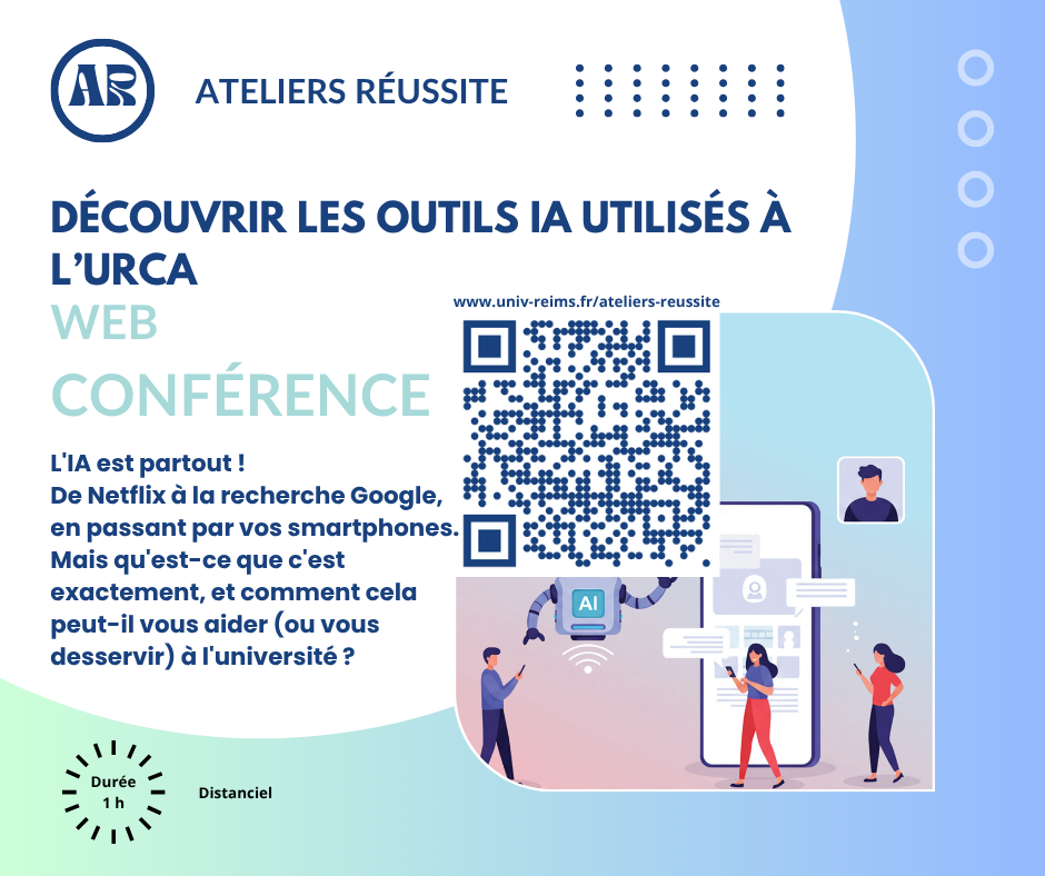Atelier Découvrir les outils IA utilisés à l'URCA