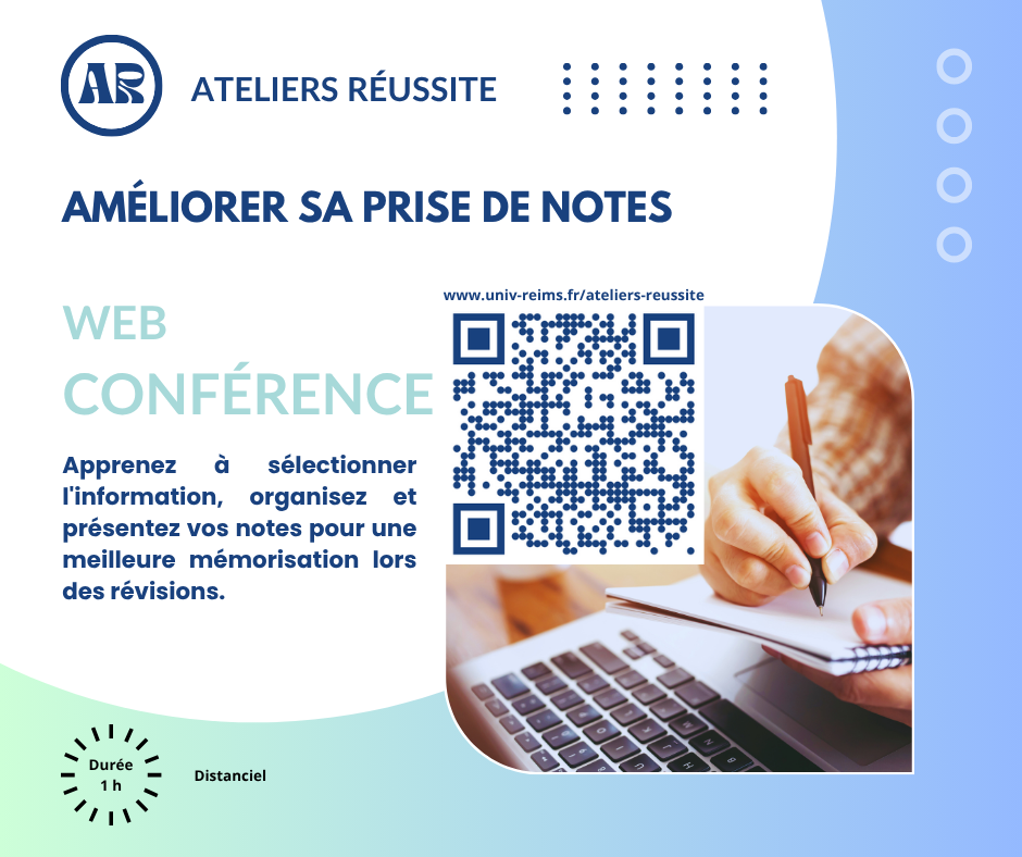 Atelier AMÉLIORER SA PRISE DE NOTES