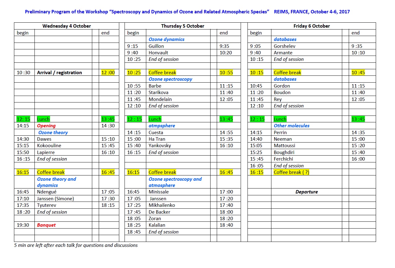 Preliminary Program Workshop