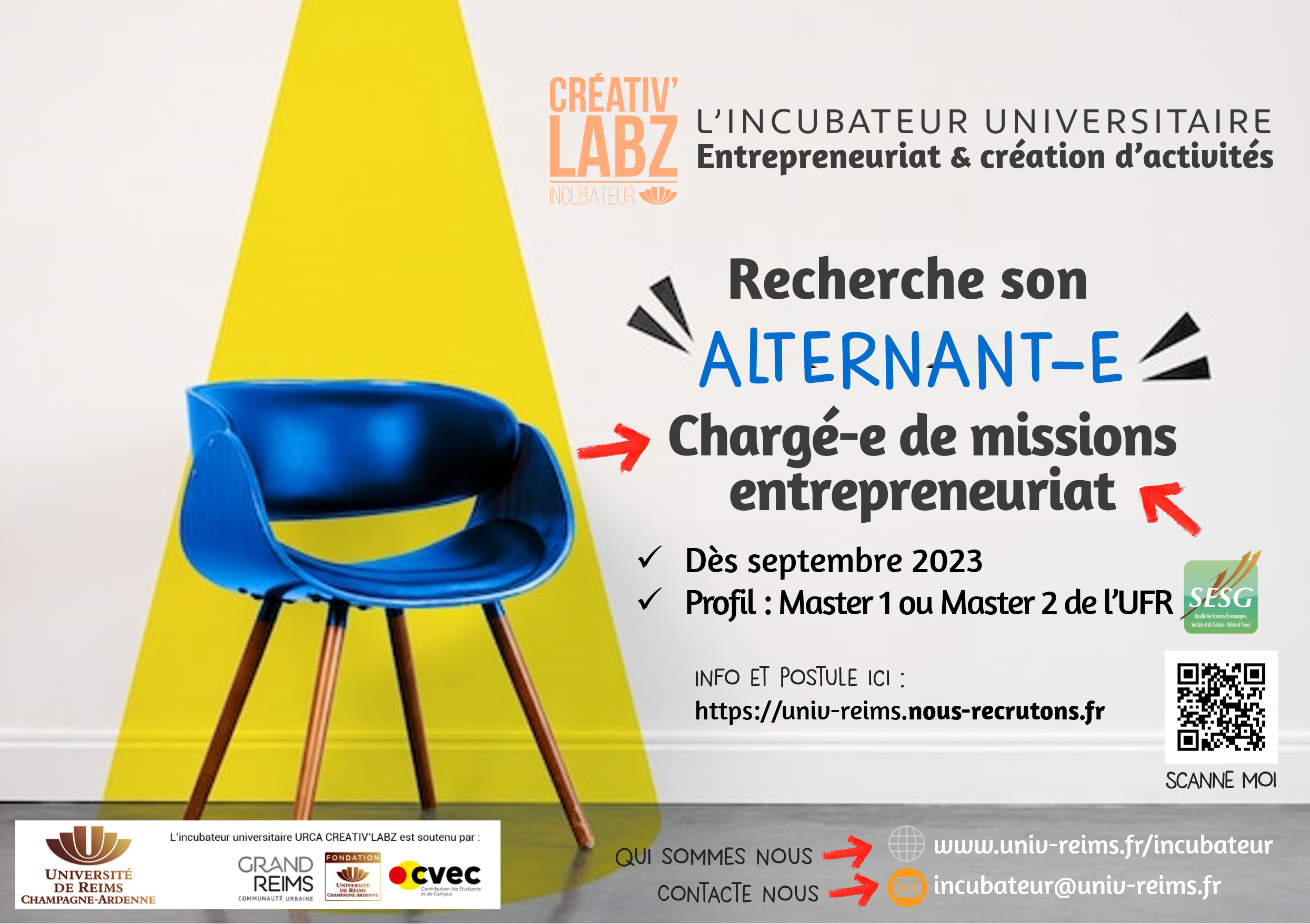 L'incubateur recherche son alternant-e !