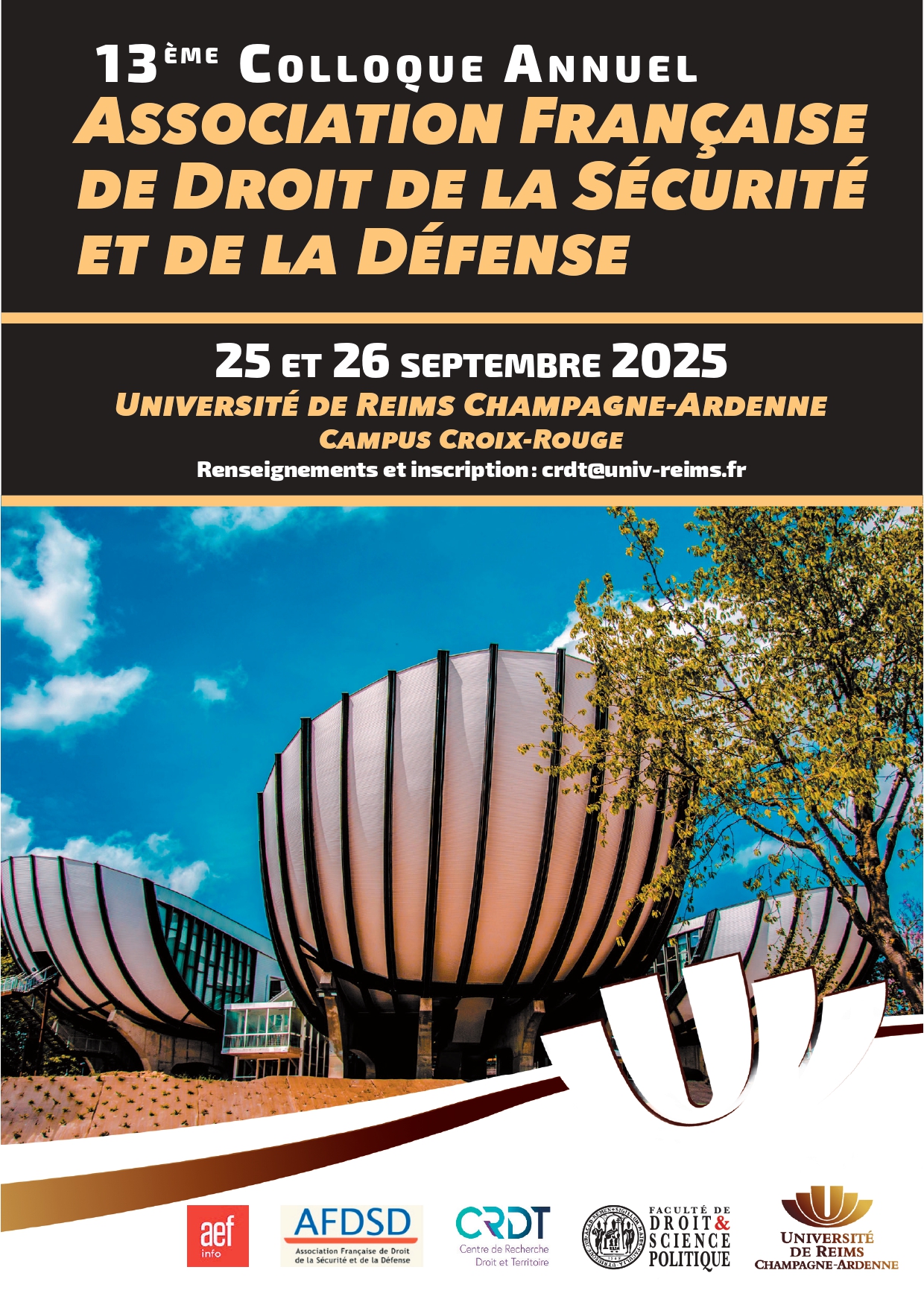 13e colloque annuel de l'Association française de droit de la sécurité et de la défense