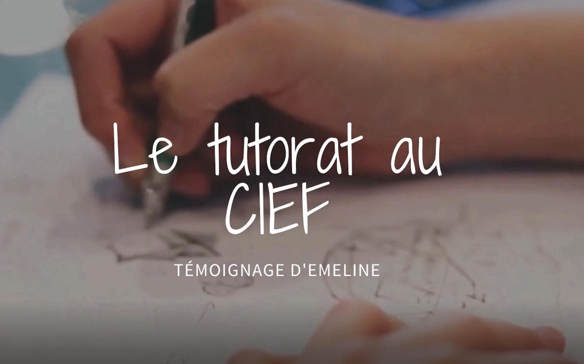 Le tutorat au CIEF - Témoignage d'Emeline