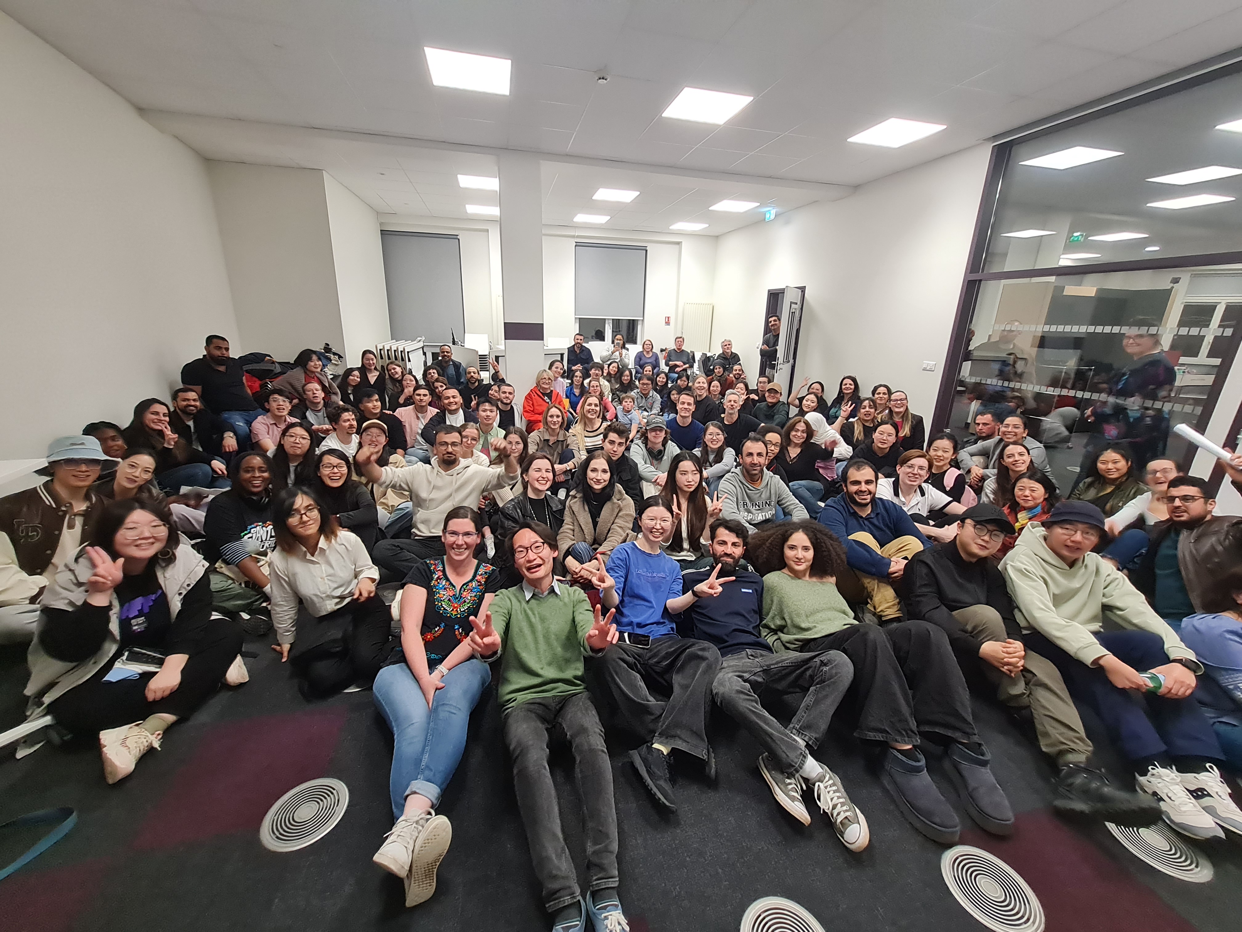 Etudiants lors de l'escape game