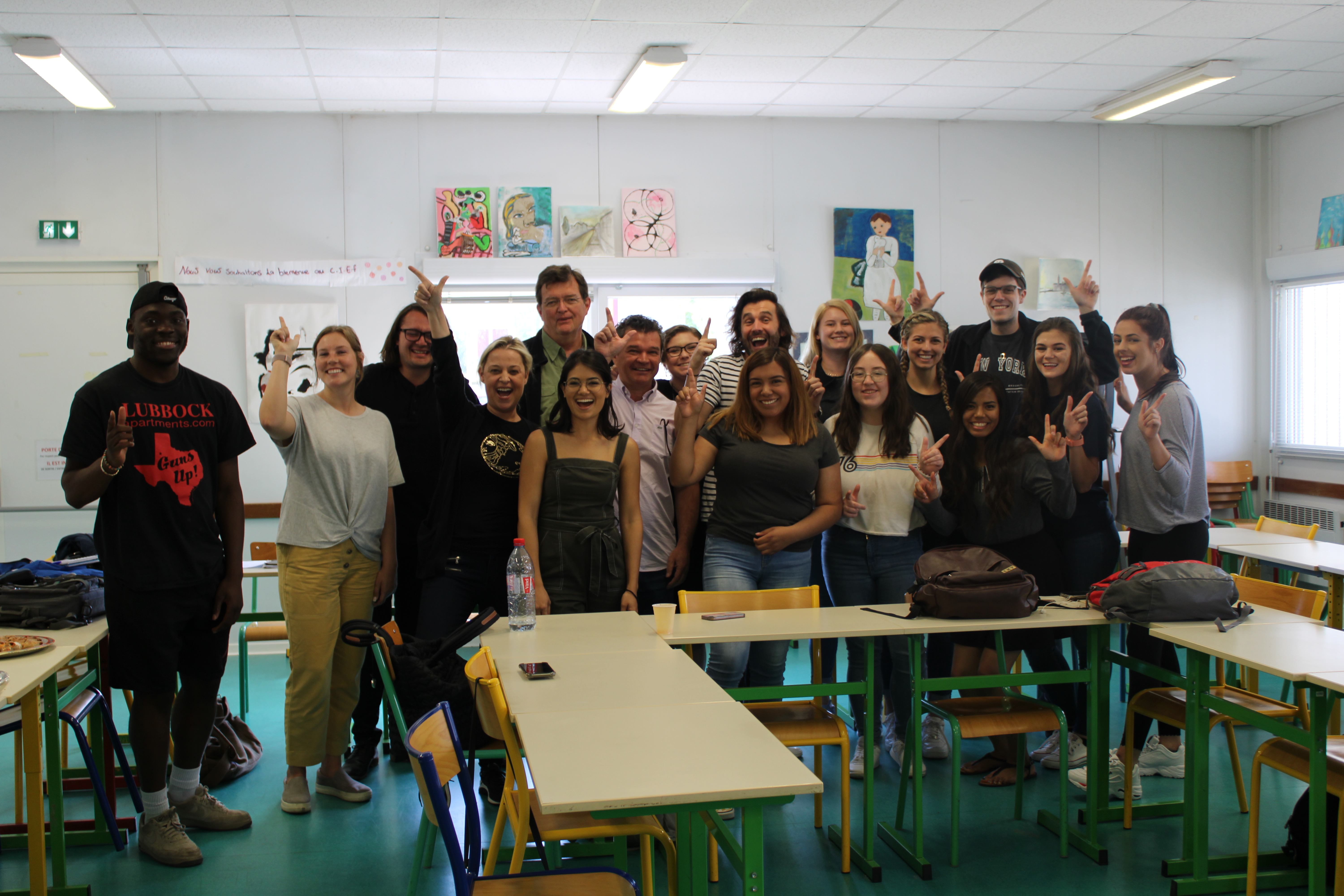 Etudiants dans une salle