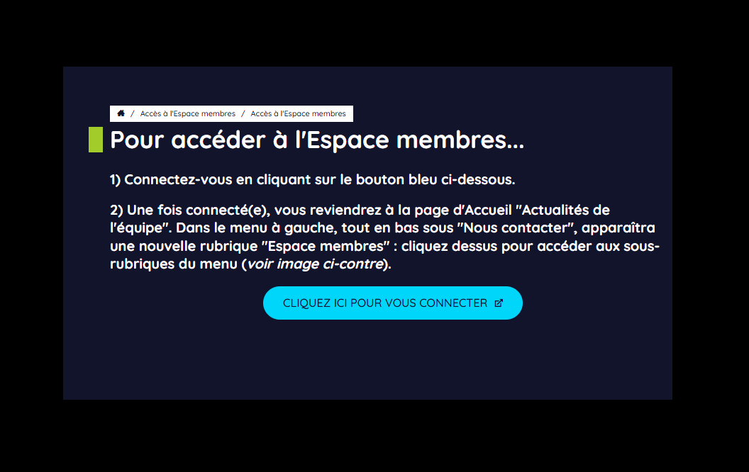 Accès membres