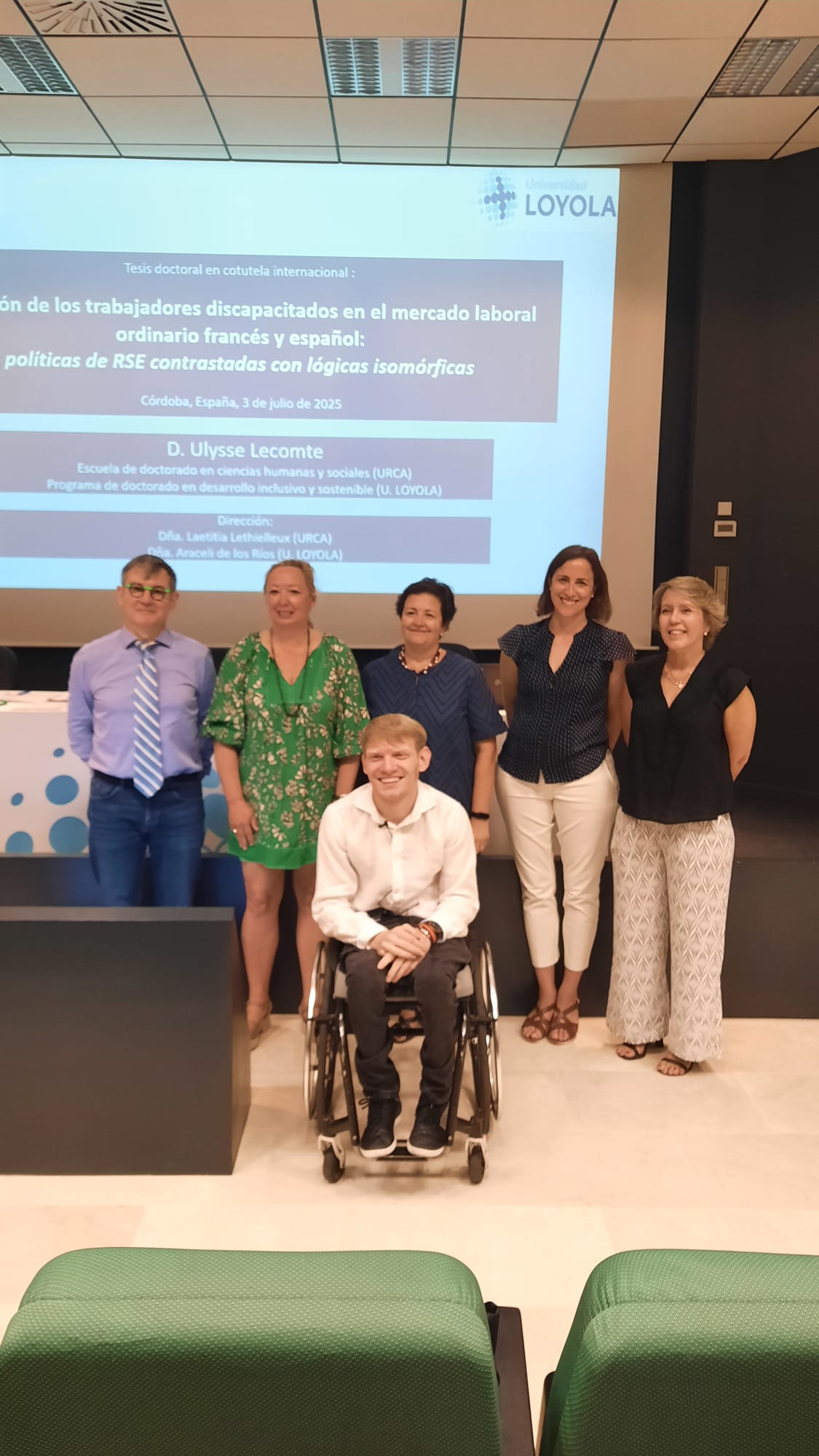 Ulysse Lecomte-Thenot soutient brillamment sa thèse en cotutelle entre l’URCA et l’Université de Loyola